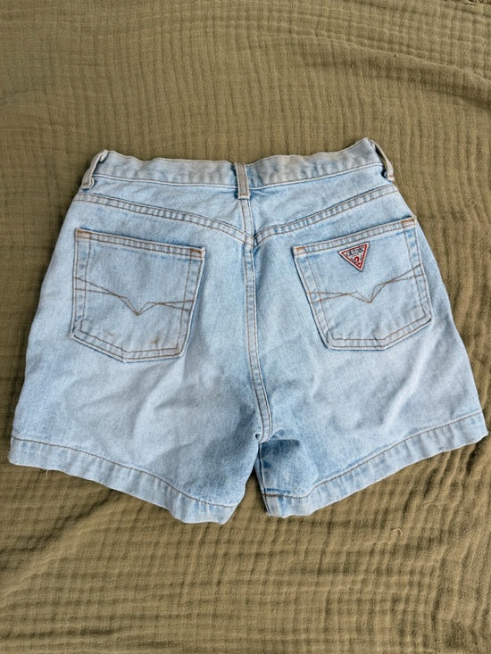 Guess Pants - VINTAGE AF Guess Light Wash Denim Shorts with Back Pocket Logo